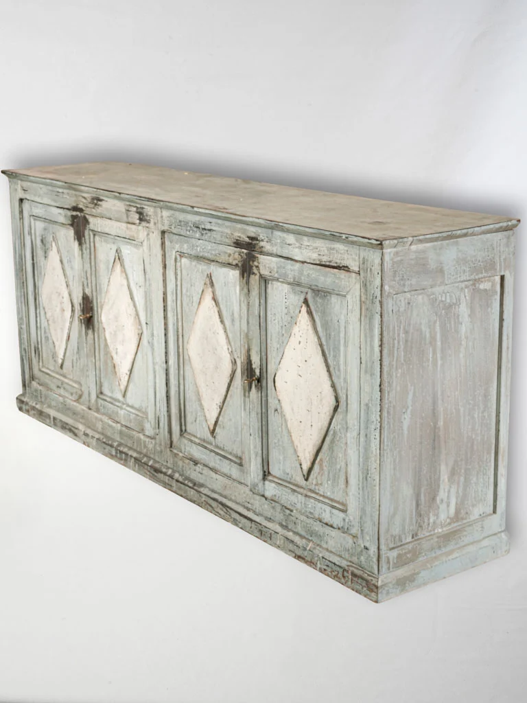 RESERVED AK 1940s French Shop Cabinet w/ Nuanced Slate Patina