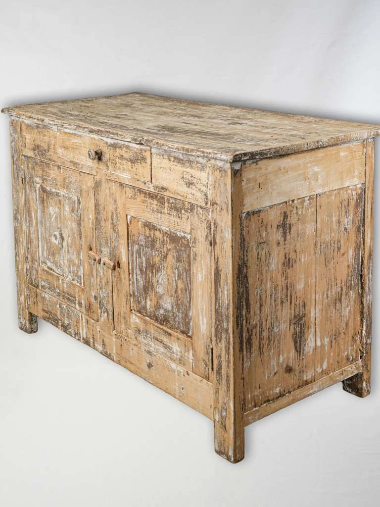 19th-Century French Provincial Painted Wood Buffet - 31½"