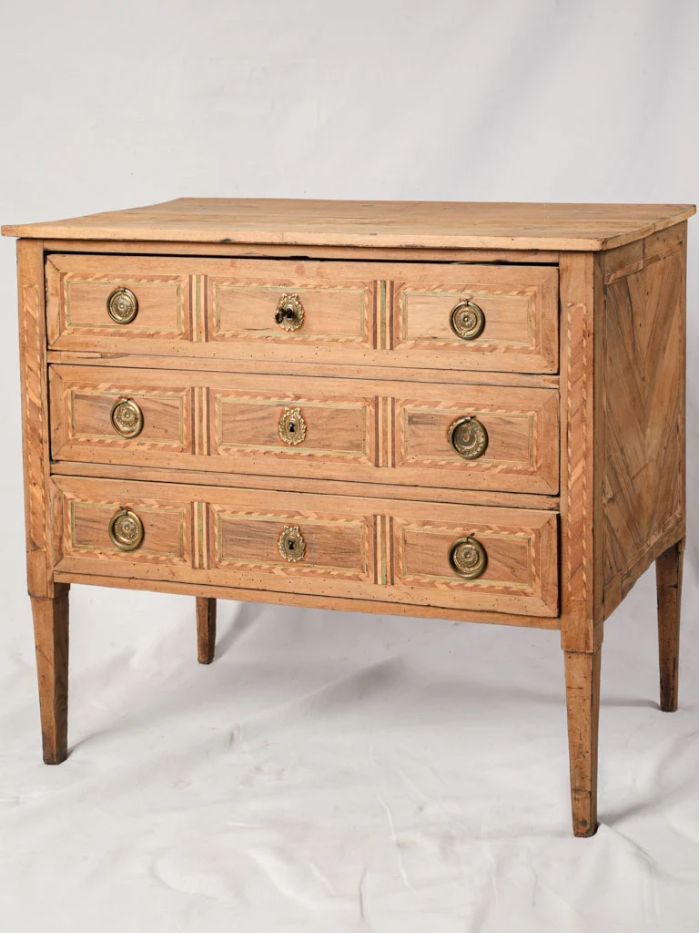 Elegant Louis XVI Fruitwood Marquetery Commode Sauteuse - 33½"