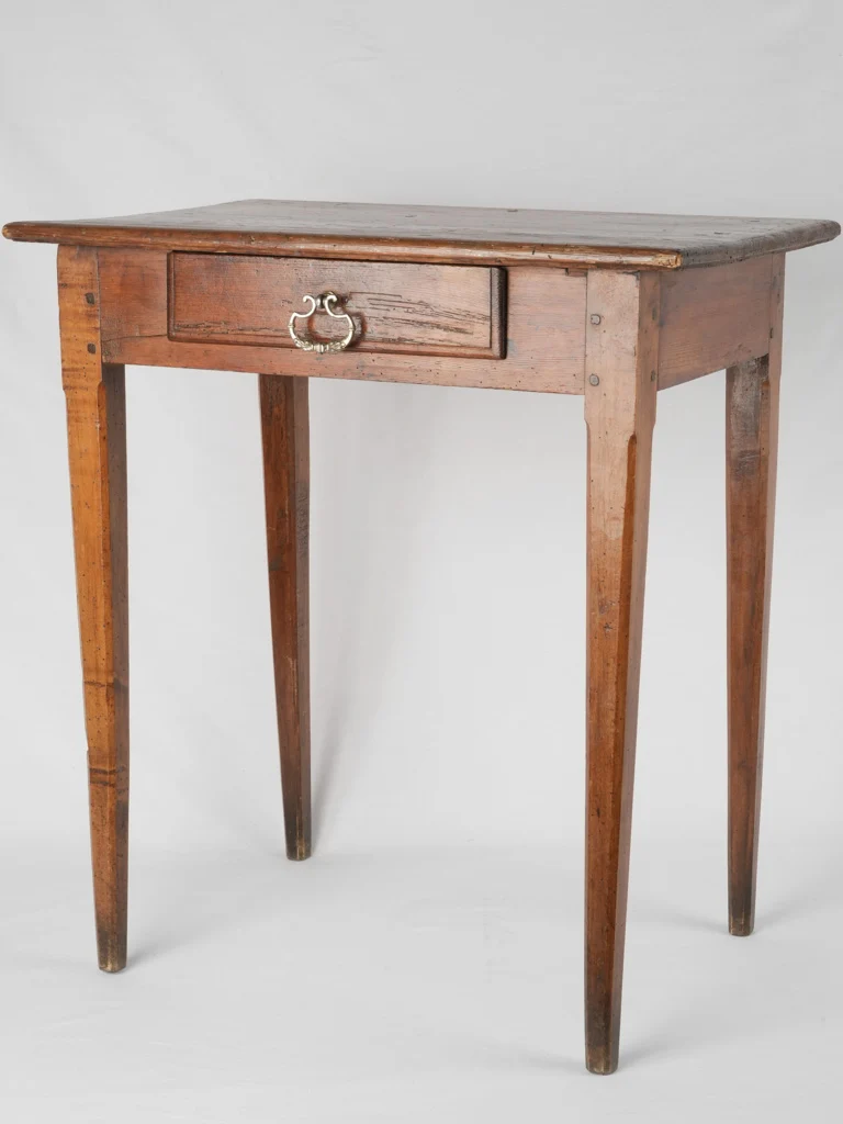 Antique French pine table w/ drawer 30¼"