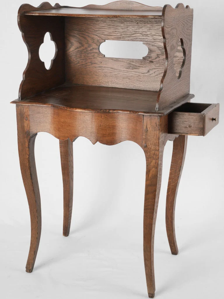 Antique French two-tiered side table 29¼"