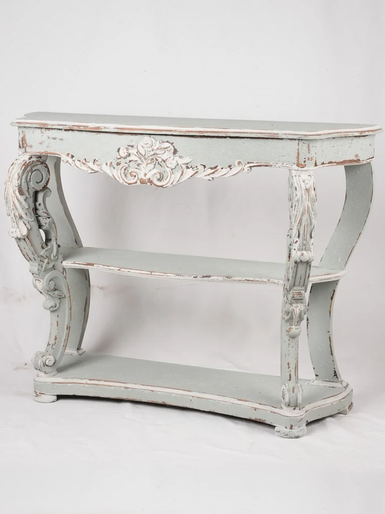 Louis Philippe console with blue patina 45¼"
