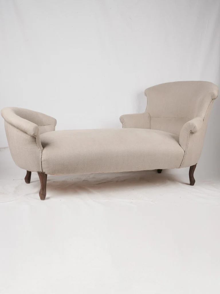 Louis Philippe chaise longue méridienne 69¼"