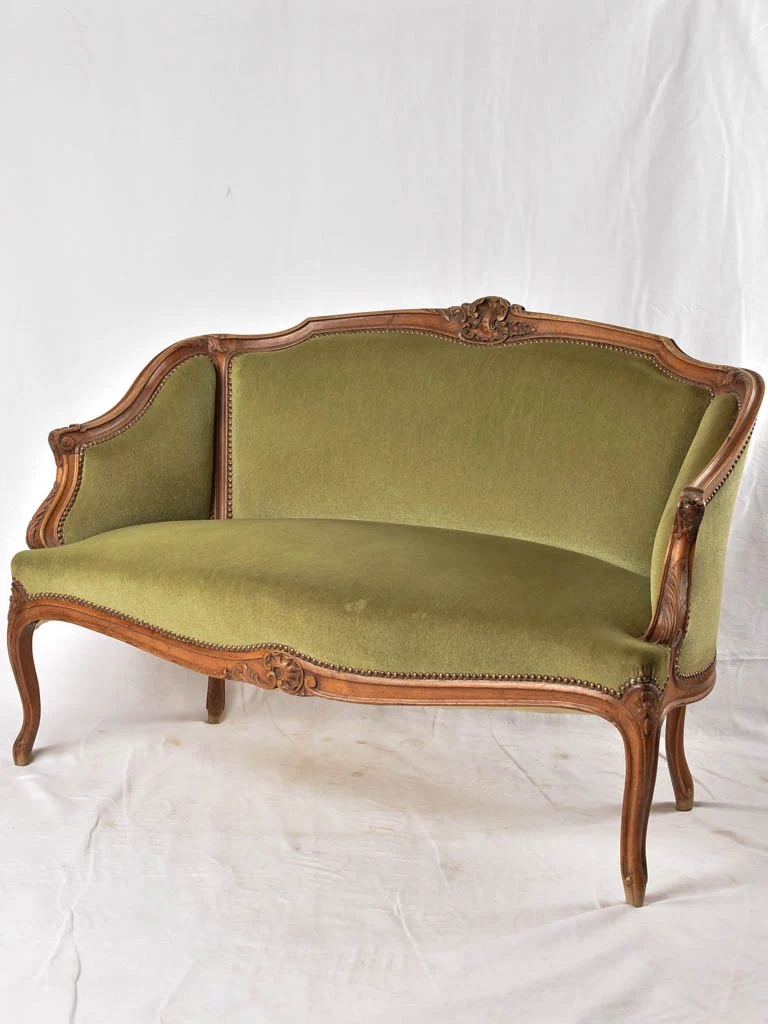 Petite Louis XV style sofa - beechwood 47¼"