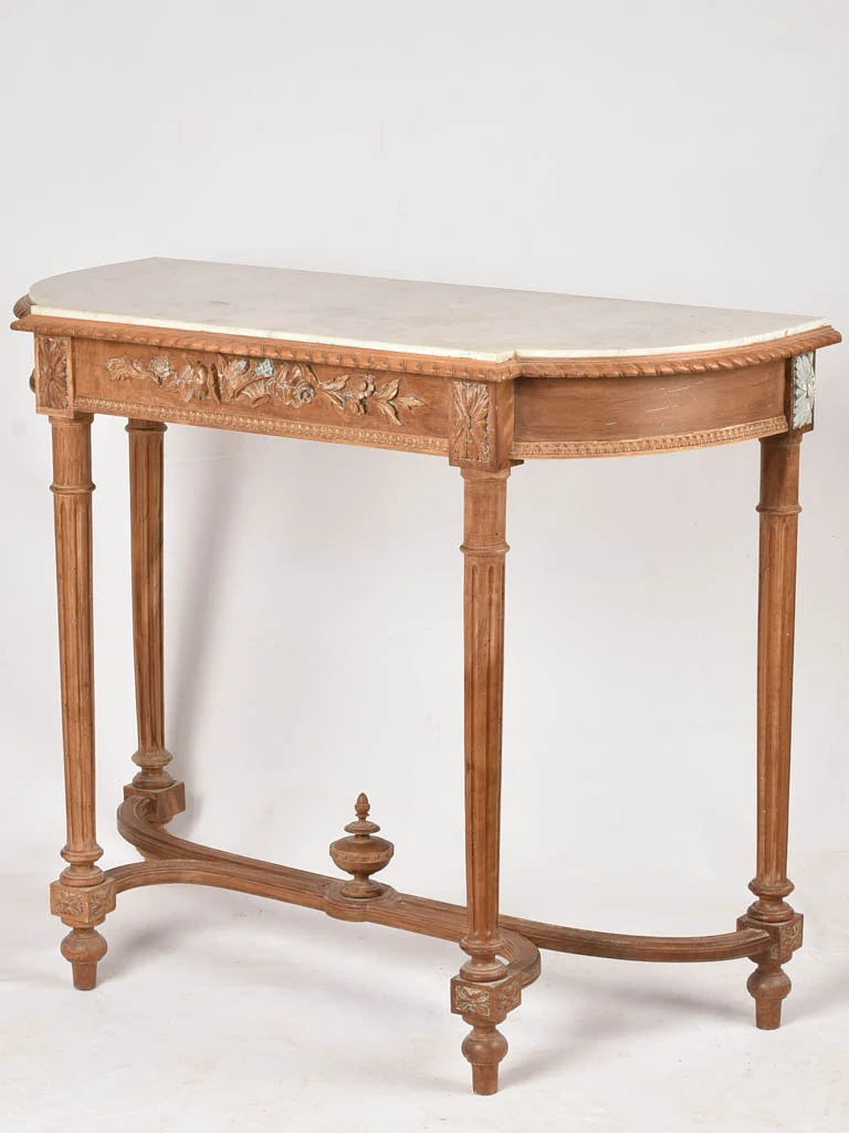 Tall marble console - Louis XVI 49½" x 22½"