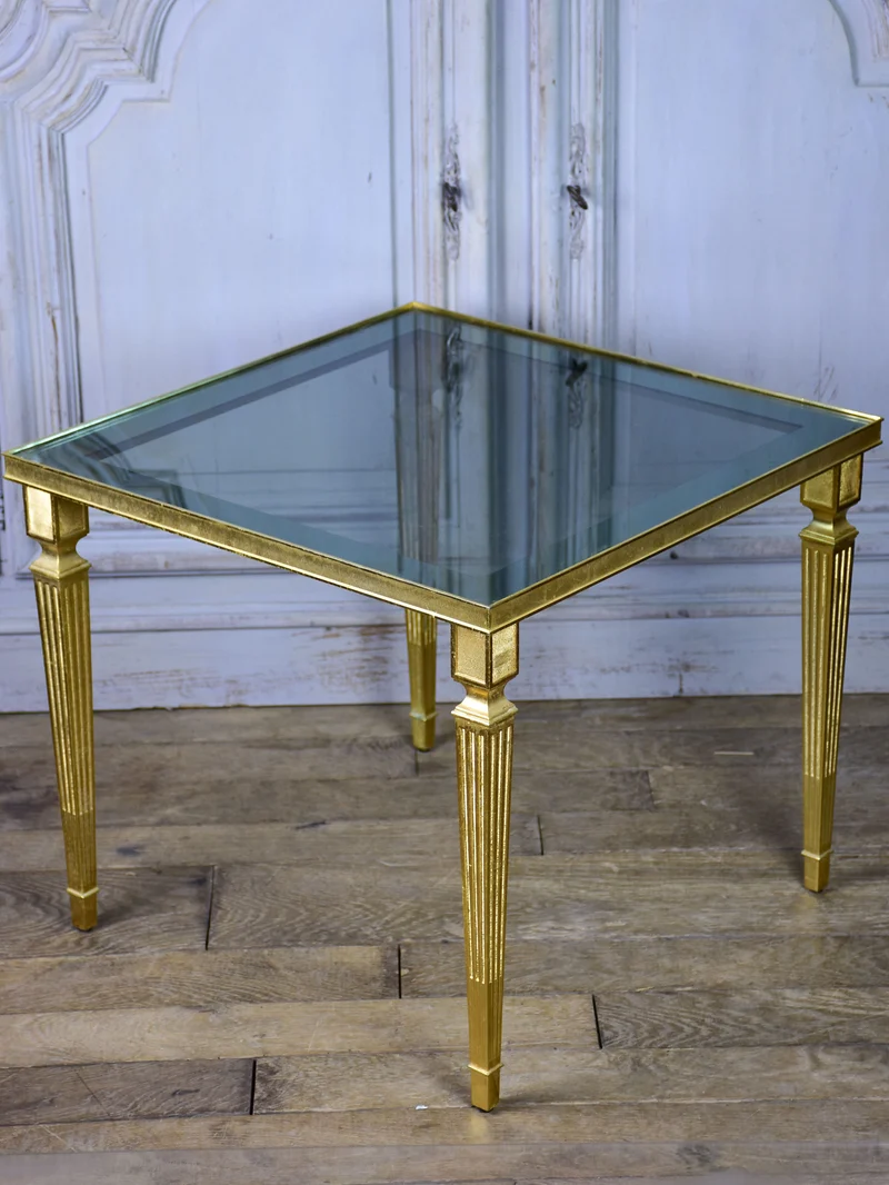 Pair of Maison Jansen square side tables