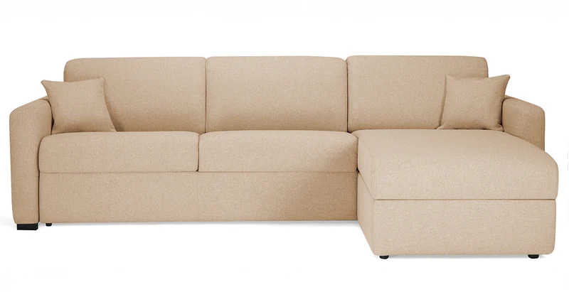 MILANO - Canapé d'angle convertible 4 places - Tweed
