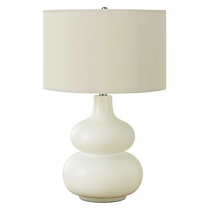 ELARA SOFT™ – SCULPTURAL CERAMIC TABLE LAMP – I 9608