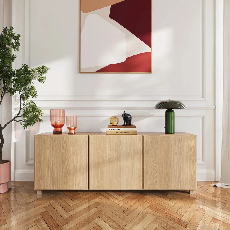 Buffet bas HABITAT 3 portes en chêne Naturel DRIO - Design by Hélèna Pille