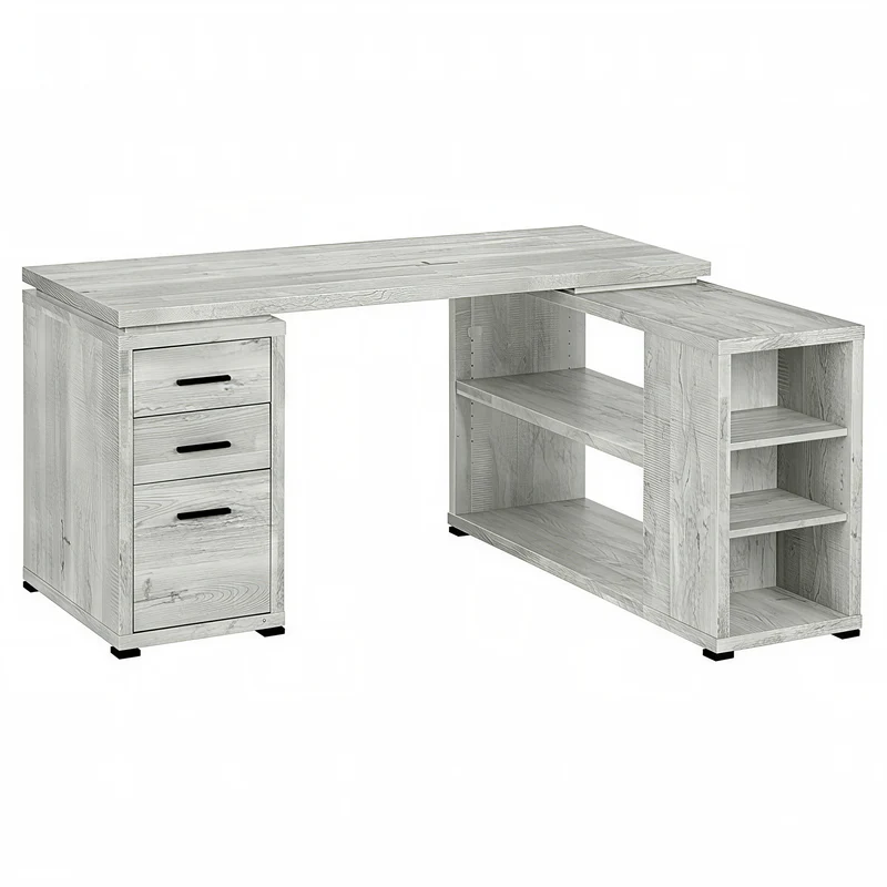 VANTEX CORNER™ – L-SHAPED RECLAIMED OFFICE DESK – I 7421
