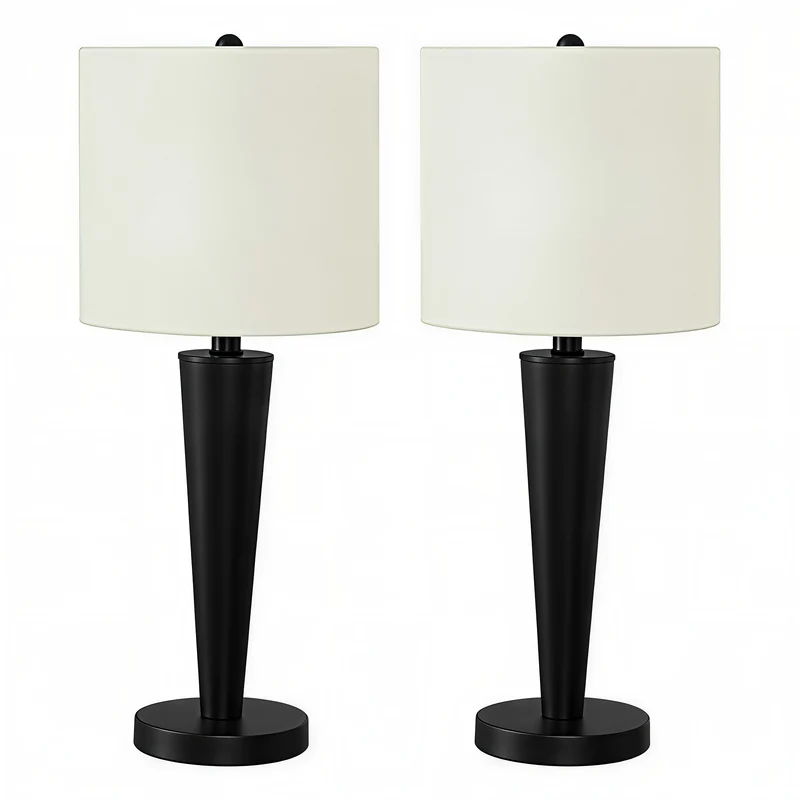 ALTERRA TAPER™ – MODERN TALL TABLE LAMP SET WITH USB (2-PIECE) – I 9643