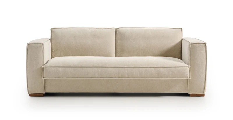 BALDO - Canapé convertible 4 places - Velours texturé