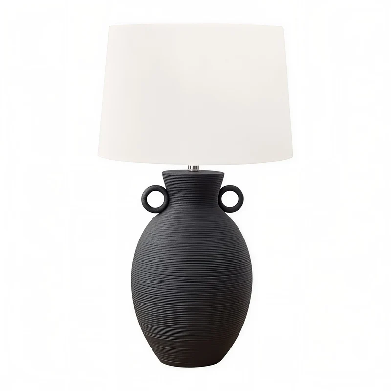 AMARA VESSEL™ – TEXTURED CERAMIC TABLE LAMP – I 9944
