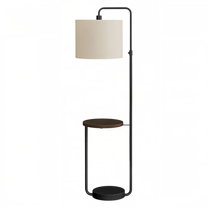 AURELION EDGE™ – MODERN ADJUSTABLE FLOOR LAMP WITH SHELF & USB – I 9753