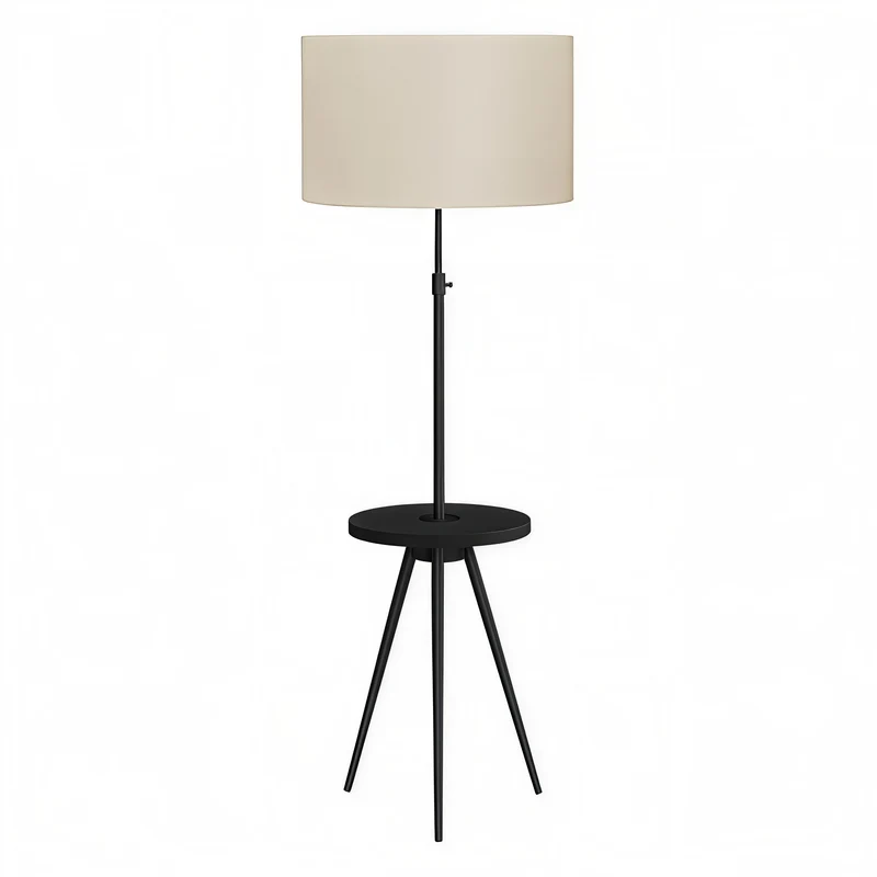 VÉRONA PIVOT™ – MODERN TRIPOD FLOOR LAMP WITH SHELF & USB – I 9745