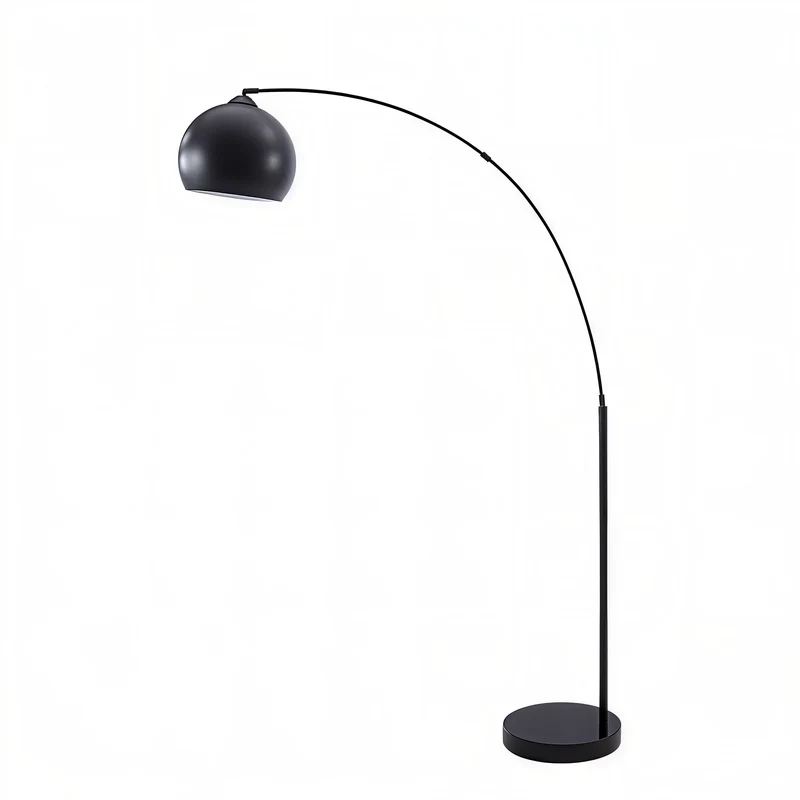 AUREX ARC™ – MODERN BLACK METAL FLOOR LAMP – I 9634