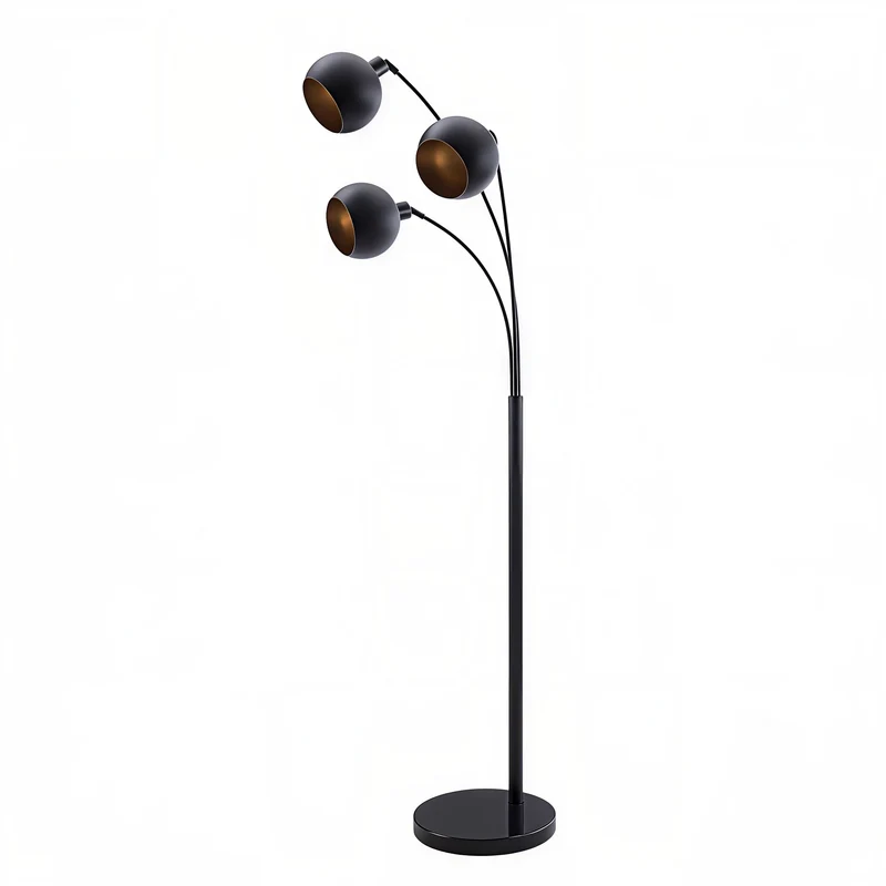 ORIONA ARC™ – MODERN BLACK METAL FLOOR LAMP – I 9648