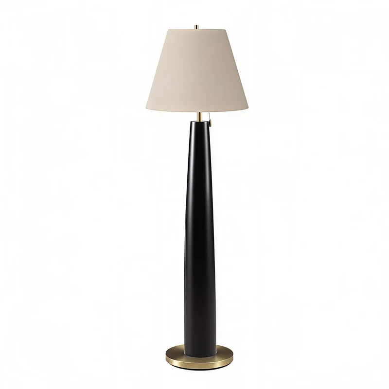 NOIRÉA™ – MODERN BLACK METAL FLOOR LAMP – I 9683