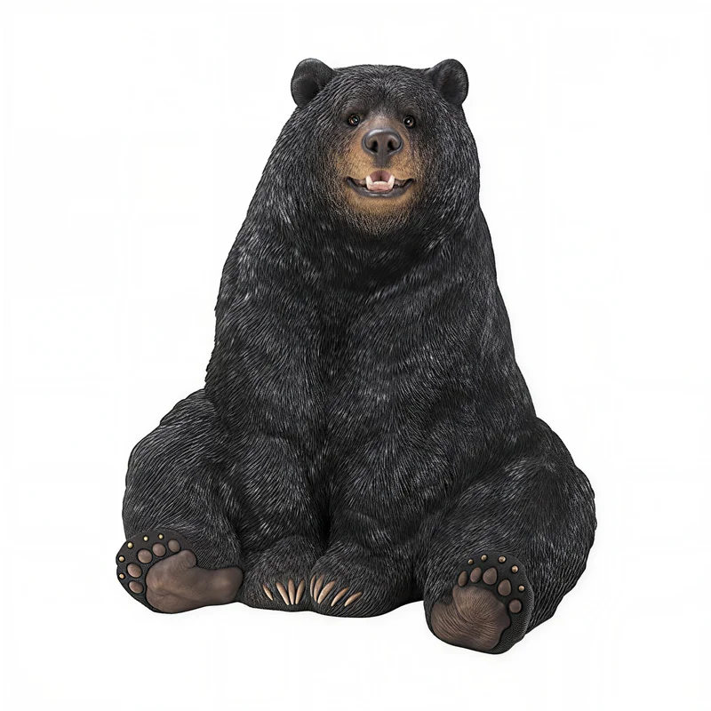 BLACK BEAR™ – SITTING WILDLIFE STATUE – 87684-A
