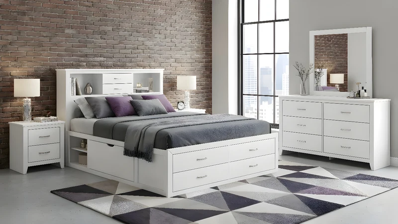 JORDYN-WHITE™ – 6-PIECE BEDROOM SET