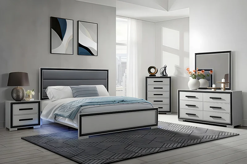 AMELIA-BLACK™ – 6-PIECE BEDROOM SET