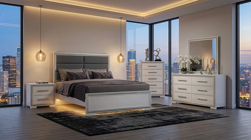 ANDROS-SILVER™ – 6-PIECE BEDROOM SET