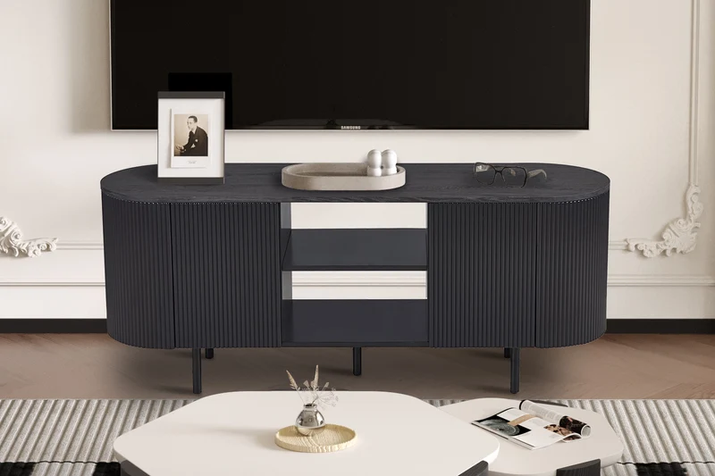 Meuble TV Lagos 140 cm Décor Brun foncé