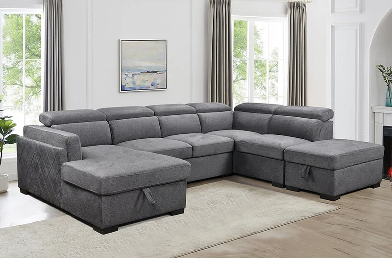 LUXORA™ – SOFA BED SECTIONAL WITH ADJUSTABLE HEADRESTS – IF-9090