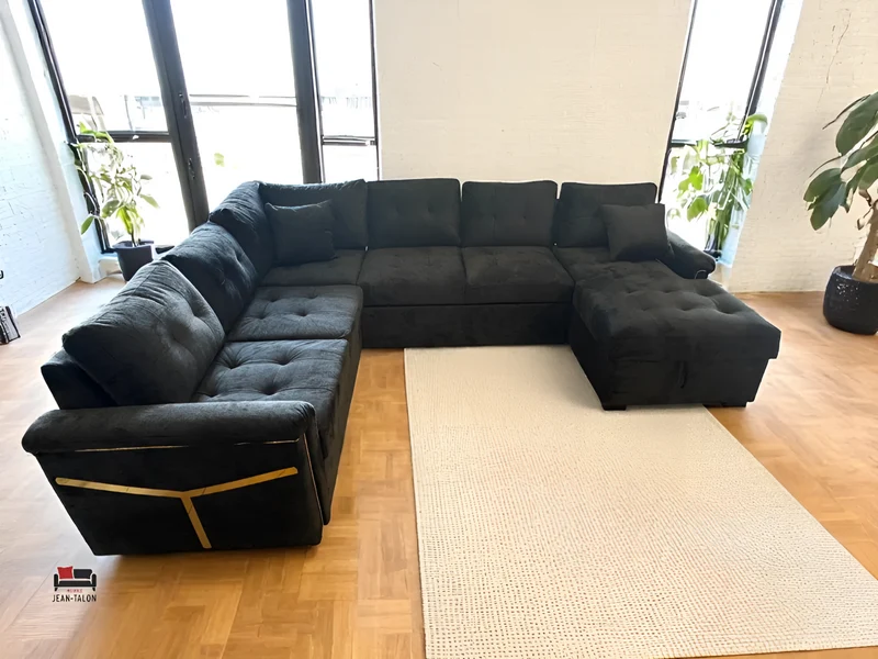FlexiLounge™ Convertible Sofa Bed in Performance Weave – 6237