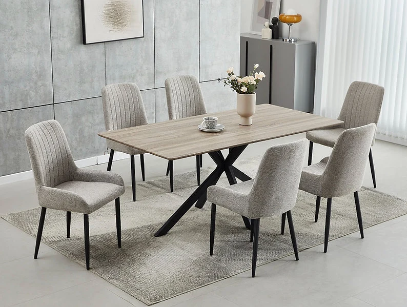 Modern Velvet Dining Set – Model T-1510