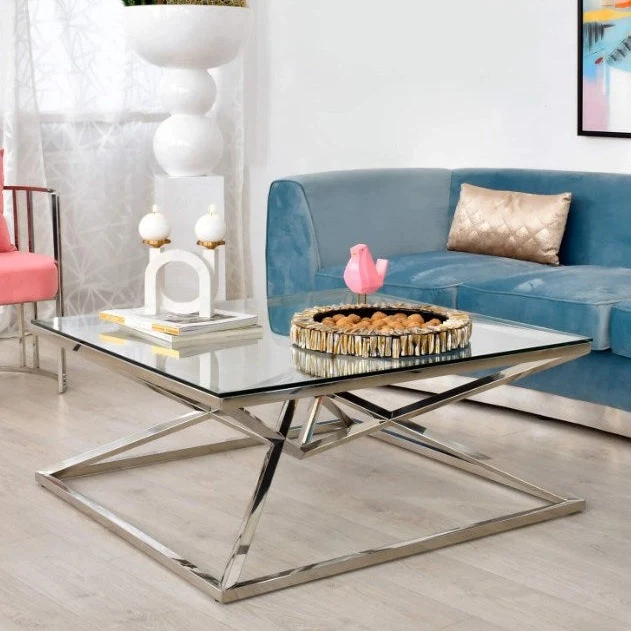 Table basse Opéra Argent