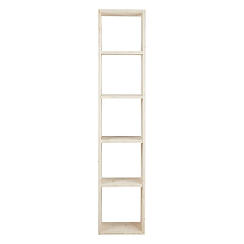 Cube de rangement pin brut 5 niches