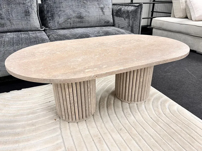 Table basse Travertin Octopus 120x70cm