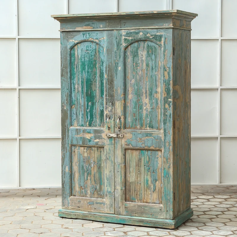 Armoire 2 portes en bois d’acacia — 53.4×24.6×82" — PA30539