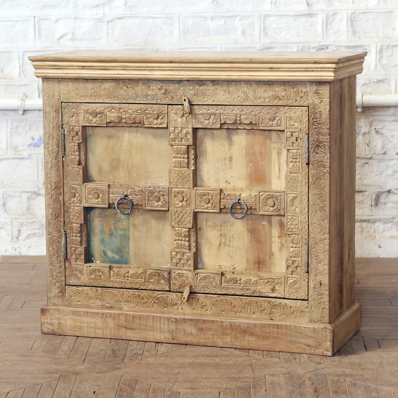 Buffet 2 portes en teck et manguier — 47×18×42" — PA34515