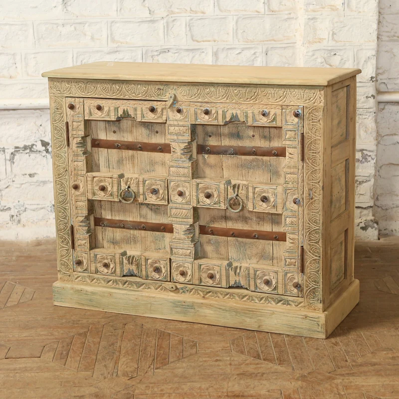 Buffet 2 portes en teck et manguier — 48×19×39.5" — PA36973