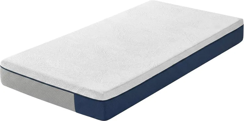 Matelas 160 x 200 cm soutien mi-ferme 20 cm épaisseur 7 zones confort optimal chambre en mousse bleu 12_0012781