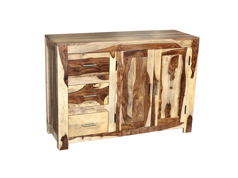 Buffet Avadi 2 portes 3 tiroirs naturel