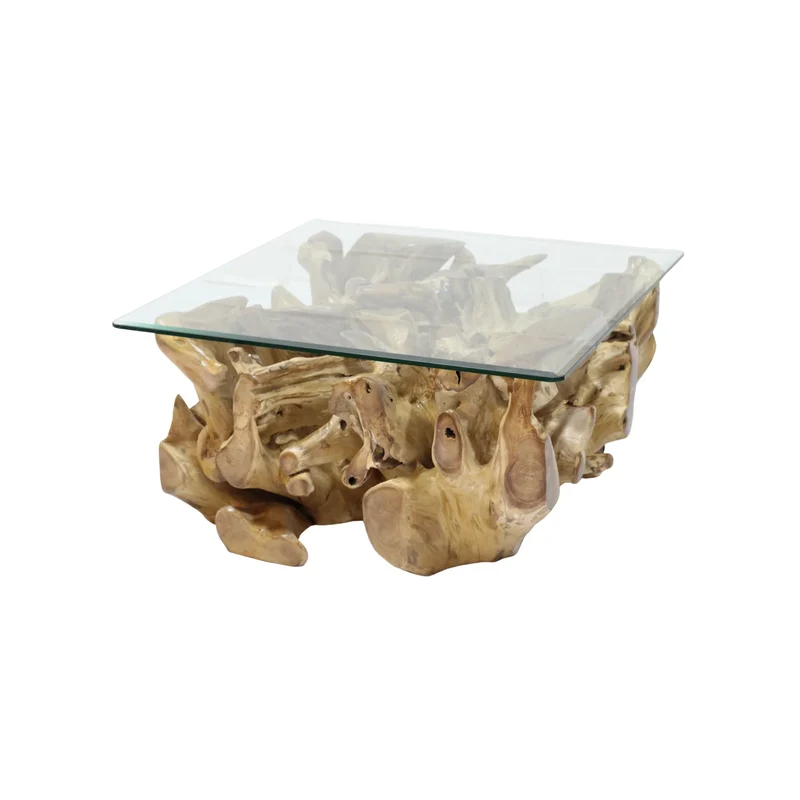 Table basse racine teck 20*41.5*41.5" NATURE
