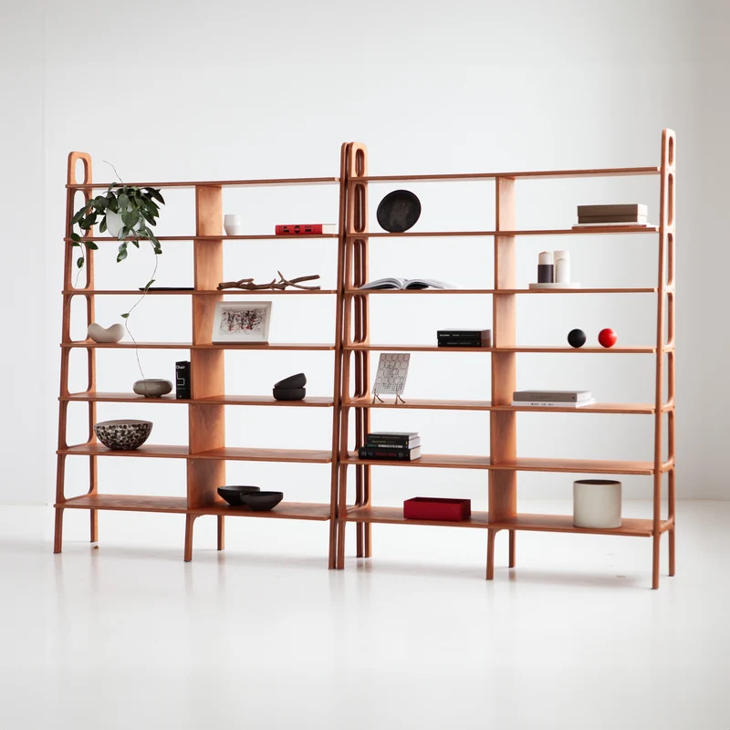 Double Library Wall Unit · 143 cm