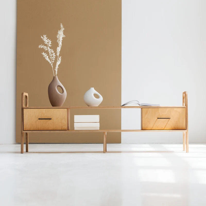 Mid-Century TV Stand · Long