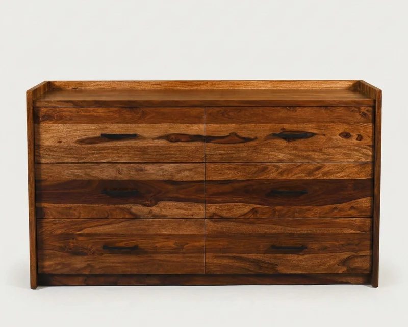 Commode Nagpur – Sheesham massif brun