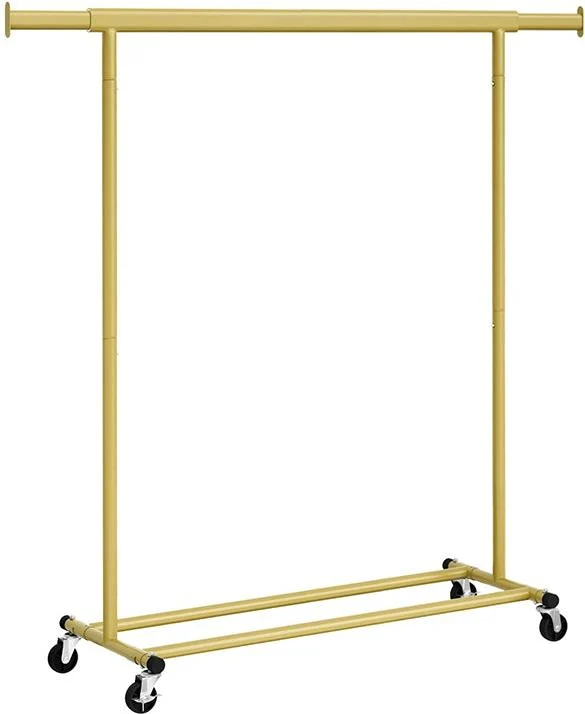 Échelle pliante design moderne ajustable 45 x 92 x 132 cm capacité 100 kg en acier doré clair 12_0011207