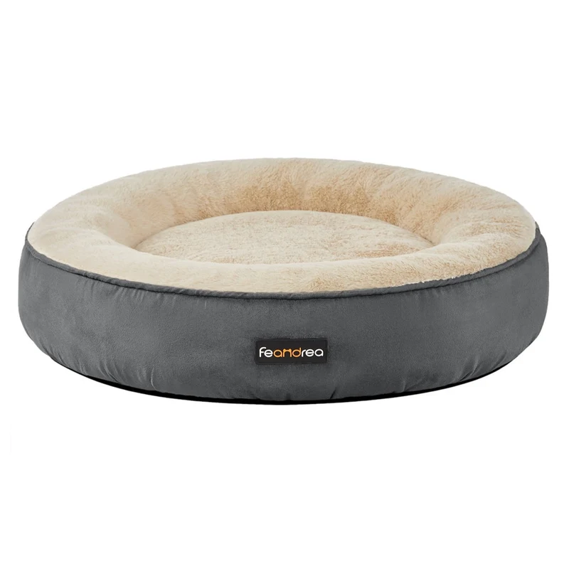 Panier pour chien rond lit chat donuts ø 60 cm gris foncé pgw060g02 12_0003671
