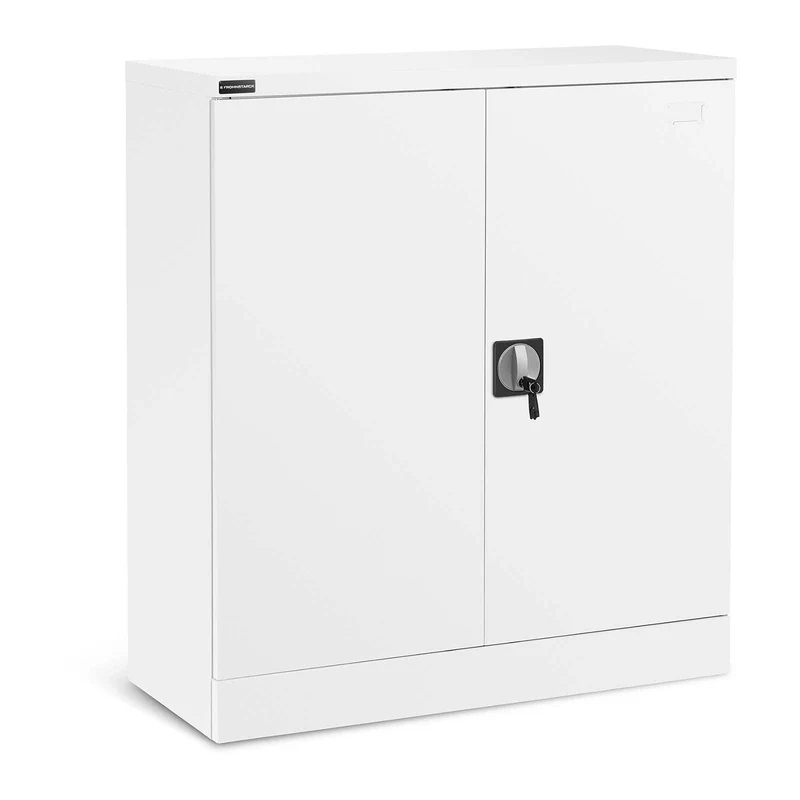 Armoire bureau verrouillable 40 x 91,5 x 102 cm acier blanc 14_0006029