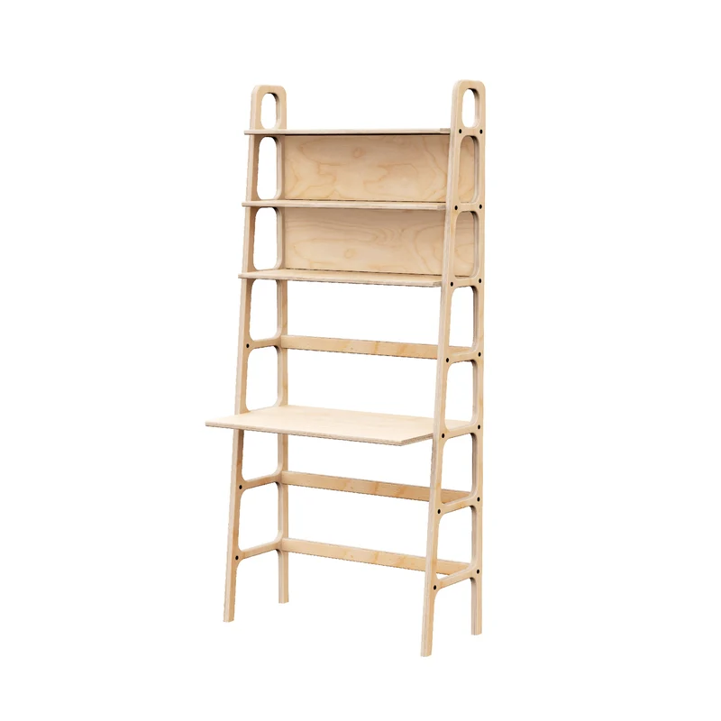 Mid-Century Desk with Shelves · Maxi · 190 cm