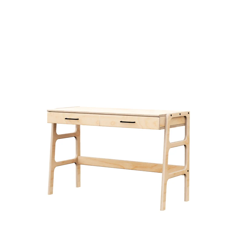 Mid-Century Writing Desk with Drawers · 49 cm