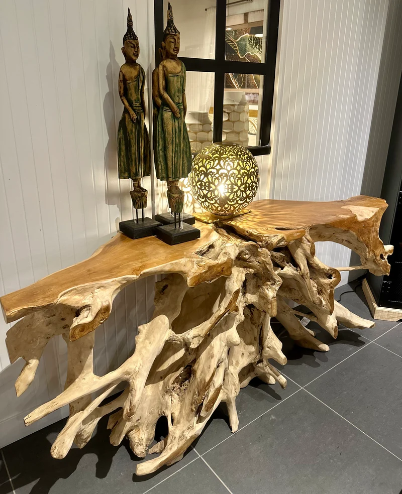 Console racine teck 71x17x30