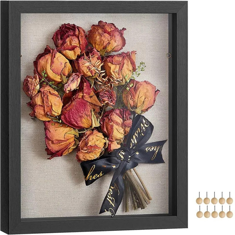 Cadre photo profond décoratif style scandinave bricolage 30 x 40 cm en MDF blanc 12_0009883