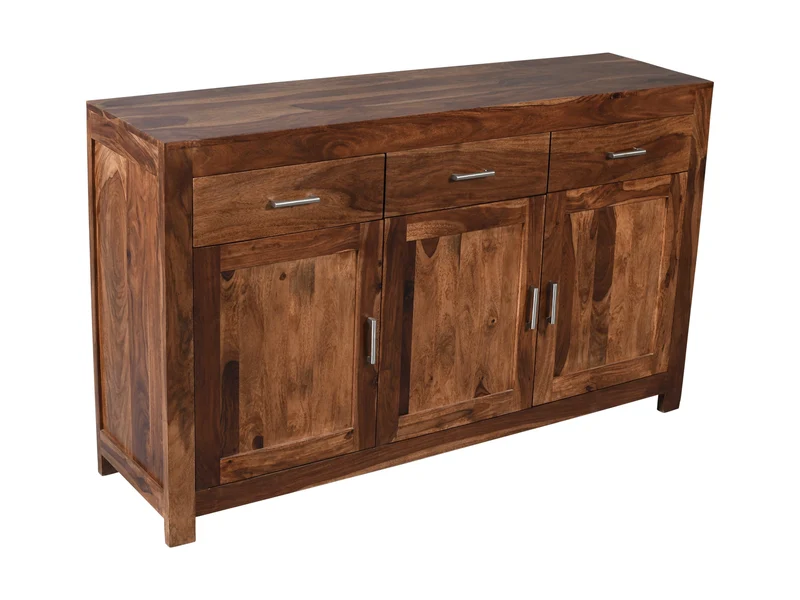 Buffet 3 portes 3 tiroirs 59" Enzo brun